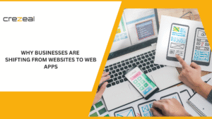 Why businesses are shifting from websites to web apps illustration